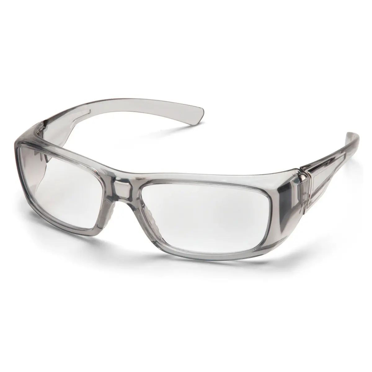 Pyramex Emerge Safety Glasses Gray Frame with Clear Full Magnifier Lenses