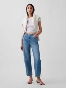 Gap Women's High Rise Crop Barrel Jeans