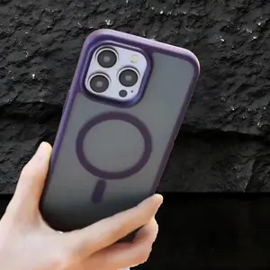 Darlingcase Minimal Matte MagSafe iPhone Case | Slim Shockproof Translucent Cover with Soft Grip Edges | Fits iPhone 13 / 14 / 15 / 16 / 17, Pro & Pro Max