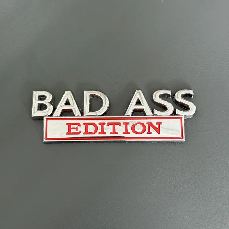 Bad Ass Edition 3D Emblem Sticker Badge, Funny Decals for Car, Truck, SUV, Motorcycle