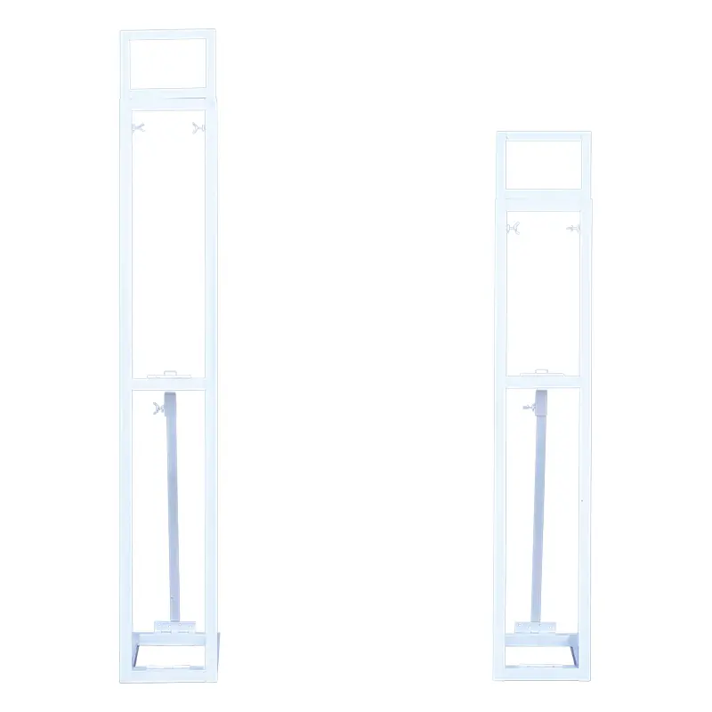 S-A8891 White Adjustable Shelf Square Frame Wedding Decor KT Backdrop Stand