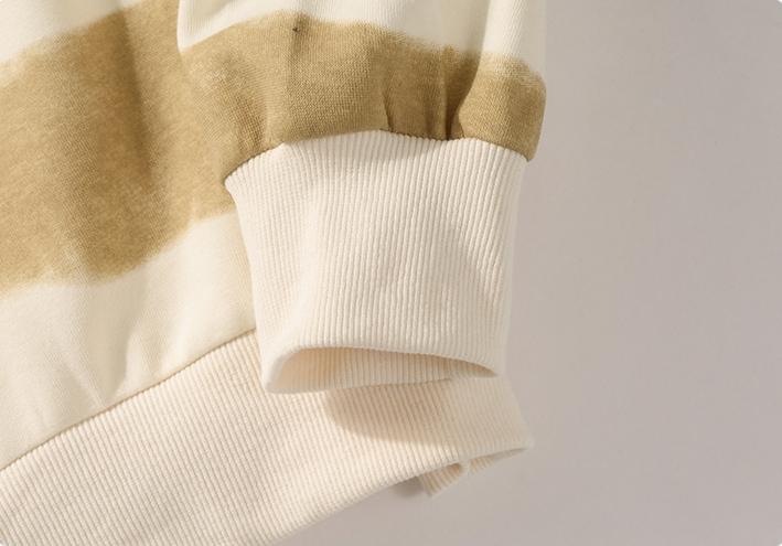 Autumn New Men's Sweatshirt, Loose Casual Versatile Youthful Stylish Long Sleeve T-Shirt, Crew Neck Heavyweight Pullover Sweatshirt, Tie-Dye Striped Color Block Long Sleeve T-Shirt, Unisex Trendy Base Shirt, Soft Comfortable Fabric, Suitable for Everyday