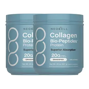 2 Piece NeoCell Collagen Bio-Peptides Powder20oz -WM Grassfed ProteinSupplement-Advanced with 18 EssentialAmino Acids