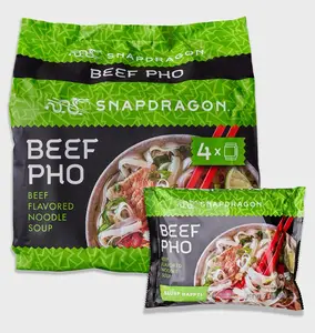 Snapdragon Beef Pho Instant Noodle Packets 4-Pack | 8.4 oz (4 pack) Food Pansit