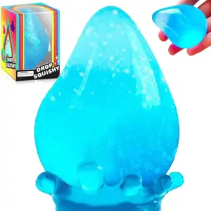 Dream Squishy Drop Squishy Stress Ball,Water Drop Fidget Stress Ball,Ice Squishys Stress Cube-Drop Malt Sugar Balls Sensory for Relief Anxiety, Decompression Squeeze