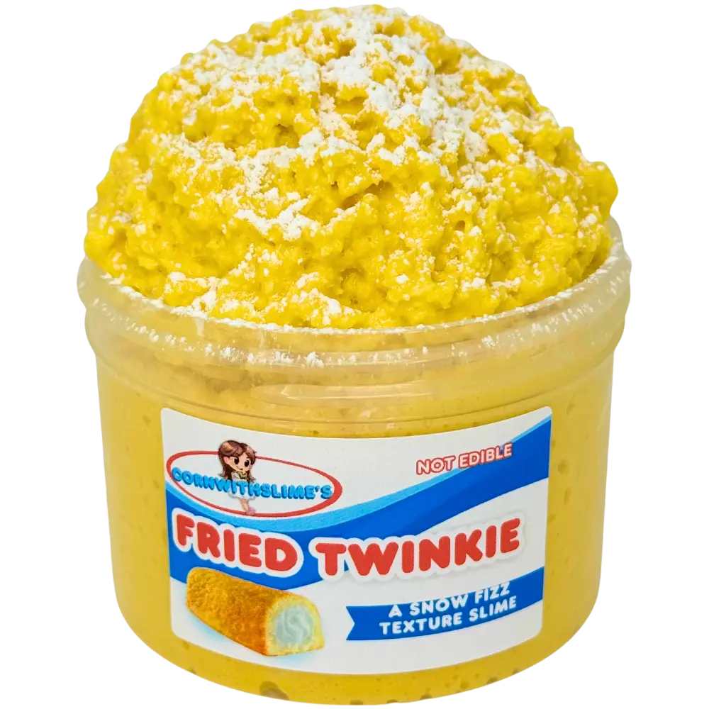 Fried Twinkie 8oz Slime Snow Fizz Texture Scented