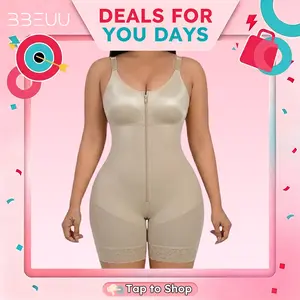 BBEUU Women‘s  Fajas Colombianas Shapewear medium-sculpt Butt Lifting& Tummy ControlZipper Closure BF01