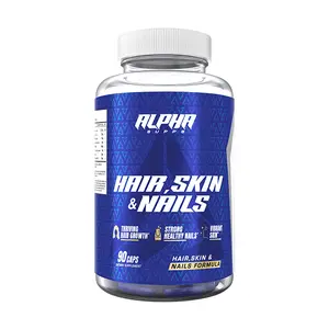 Alpha Supps Hair Skin & Nails Supplement 90 Caps - Vibrant Tone for Healthy Hair and Skin