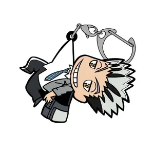 Haikyuu Tsumamare Chibi Keychain- Bokuto Kotaro (School Commute Version)