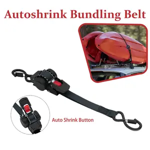 Expandable Ratchet Tightener, 680kg Max Load, 8-Shape Locking Buckle, Luggage, Cargo, Motorcycle Strap, Caravan, Truck, Various Binding Scenarios