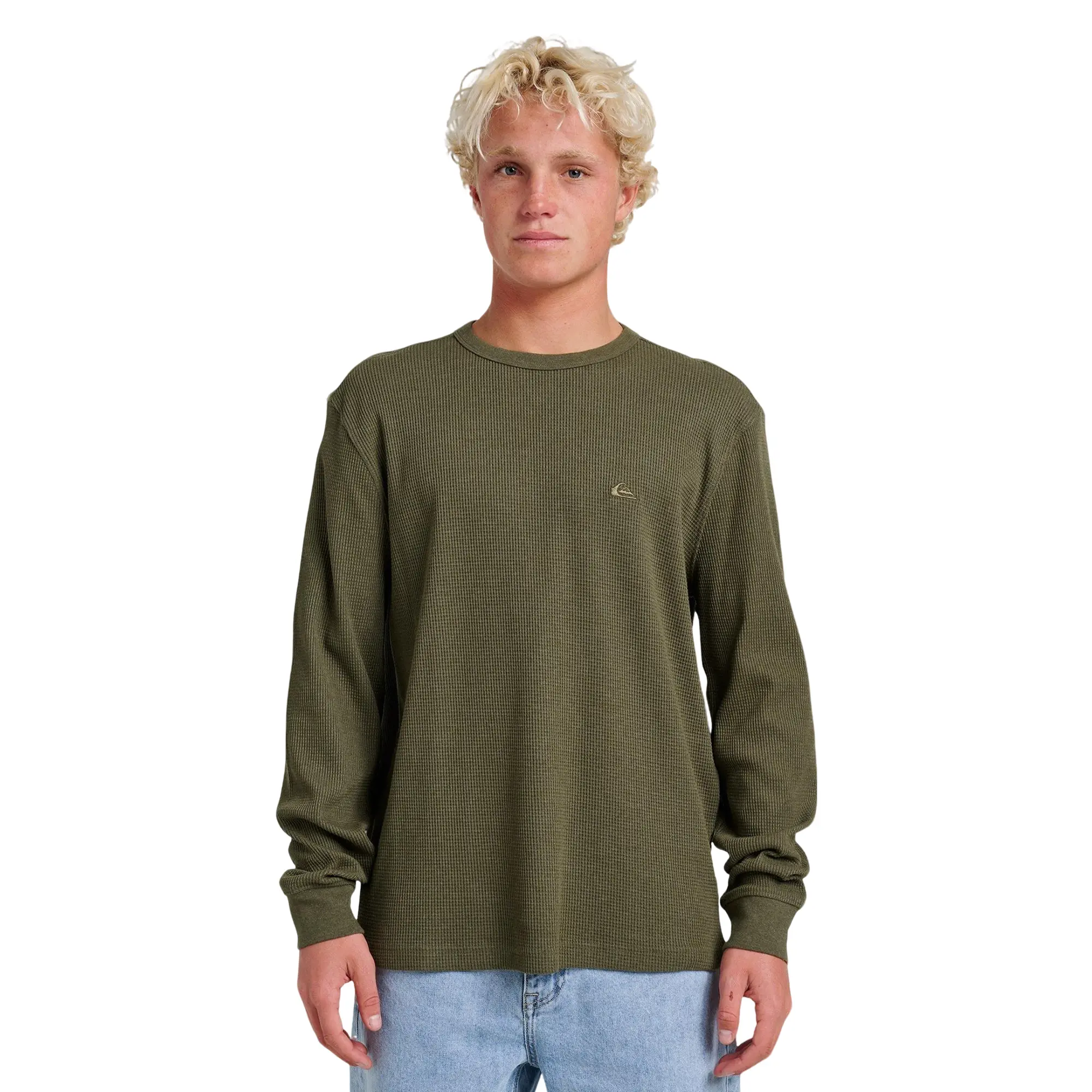 Quiksilver | Nelson Long Sleeve Thermal Top | Embroidered Logo Regular Fit | Everyday Wear & Casual Streetwear