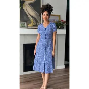 Sonnet Dress in Periwinkle | Button-Up Dress