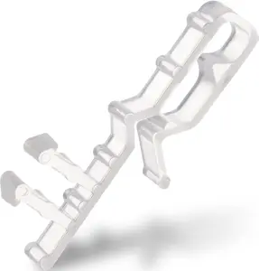 Blind Clips for Valance 2 Inch Hidden Channel Window Valance Clips Clear Plastic Replacement Accessories Parts for Horizontal Wood Blinds (10 Pieces) Ourtron