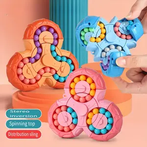 Six-sided Magic Bean Puzzle Toy for Youngsters Aged 3 and Above - Enhances Attention, Imagination and Fine Motor Skills |   Perfect Finger Rotation Game, Improves Hand-Eye Coordination and Creativity |   Ideal Christmas Gift