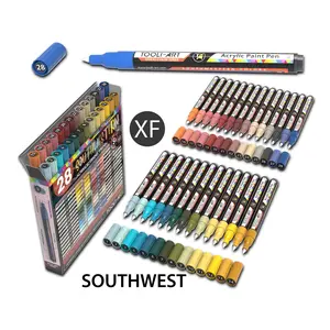 28 Southwestern Colors Acrylic Paint Pens Markers Set 0.7mm Extra Fine Artist Bundle Art Supplies