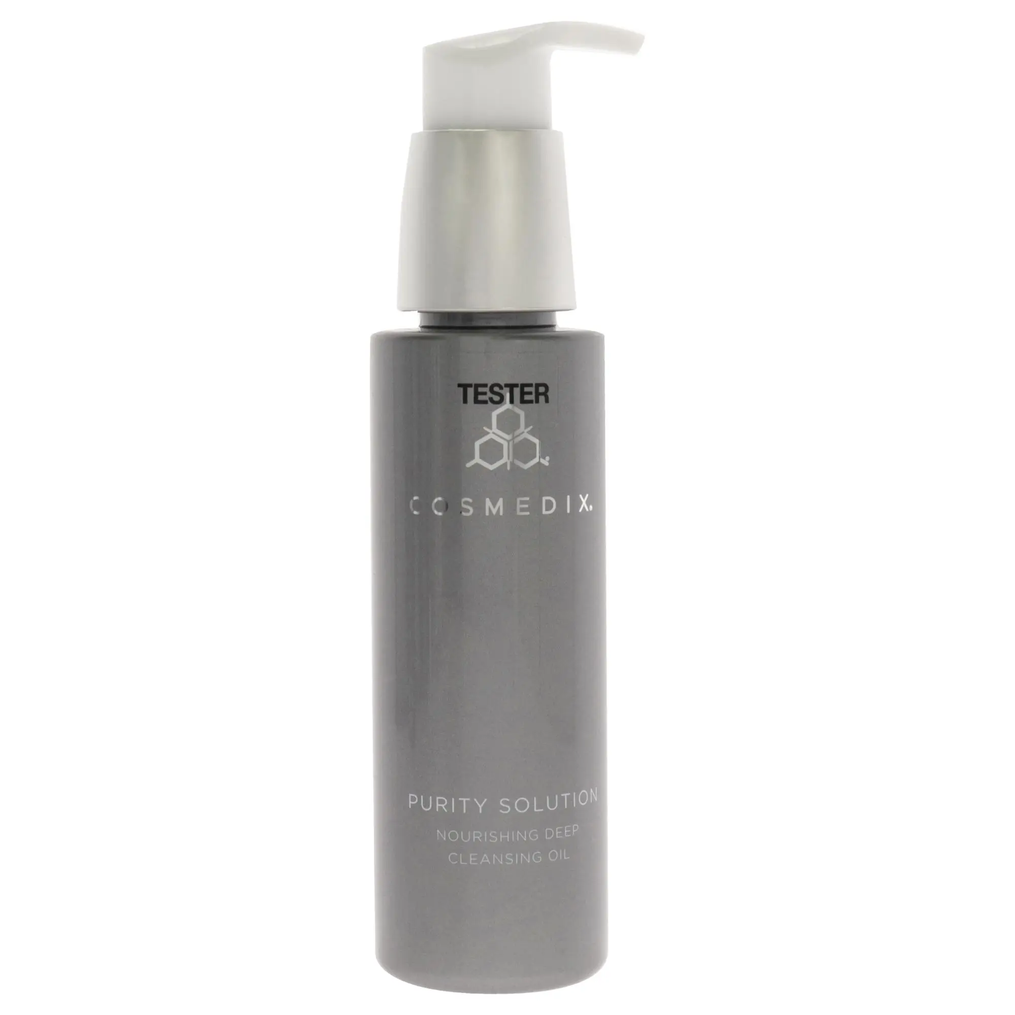 Cosmedix Purity Solution Nourishing Deep Cleansing Oil Tester Bottle - Unisex Use, 3.3 fl oz Cleanser for All Skin Types, Cosmetic