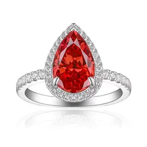 【#ZA41】(Ruth) 4CT Lab Made Gemstone Fashion Jewelry Ring