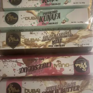 Dubai Style Chocolate 5 Bar Multipack - 5 Snack Size Bars in 4 Assorted Flavors (1 oz. bars)