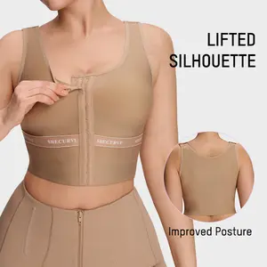 SHECURVE Sleeveless Posture Corrector Shaping Vest for Women Adjustable Back Support Tummy Control Upper Back Straightener Hunchback Relief Daily Wear