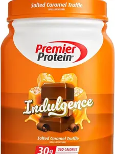 2 PACK Premier Protein Indulgence Protein Powder, 30g Protein, 3g Sugar, Salted Caramel Truffle, 17 Servings