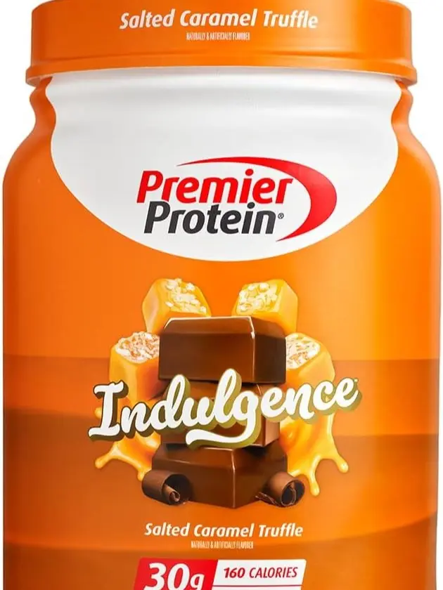 Premier Protein Indulgence Protein Powder, 30g Protein, 3g Sugar, Salted Caramel Truffle, 17 Servings