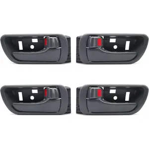 4PCS Interior Door Handles for Toyota Camry 2002-2006, Front & Rear Inside Left Driver & Right Passenger Side, Gray, Replaces# 69206AA021B2, 69205AA021B2