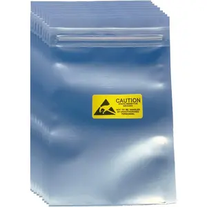 100 count 3.93X5.9in(10X15cm) Anti Static Bags,ESD Bags Resealable for SSD HDD with 100 count Labels, Antistatic Bag for Hand Drive or Varieties of  Device