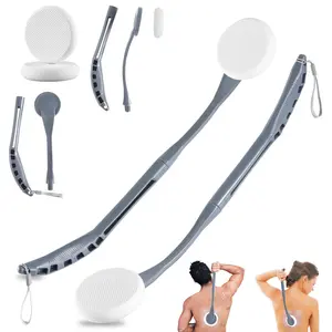 Back lotion applicator, 20.5-inch back lotion applicator, convenient for applying back lotion, easy to use and washable, back tanning lotion applicator, Hanging, Exfoliating Tool