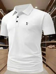 This golf print polo shirt is versatile for multiple occasions; the premium fabric offers a comfortable and breathable wearing experience, while the classic design keeps it stylish an Golf Tournament Shirt