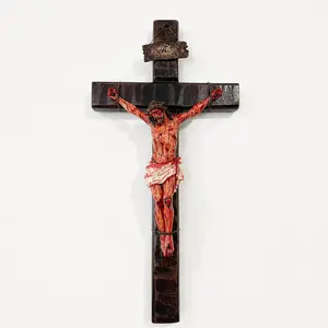 Handmade Jesus Cross Crucifixion Pre-Blessed with LED Base for Daily Inspiration and Comfort Official Certificate of Blessing Included Perfect Christmas Gift