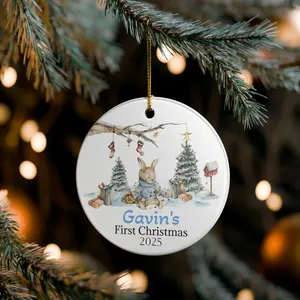 Baby's First Christmas Personalized Ornament, First Christmas, Baby Gift, First time Mom, Christmas 2025, Precious Baby gift