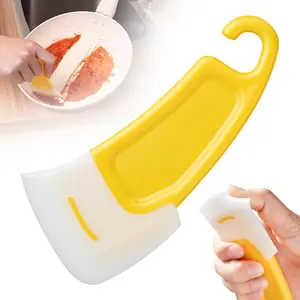 Kitchen Cleaning Soft Scraper for Oil Stains, Effective Brush for Pots and Stoves, Durable and Cleaning Tool