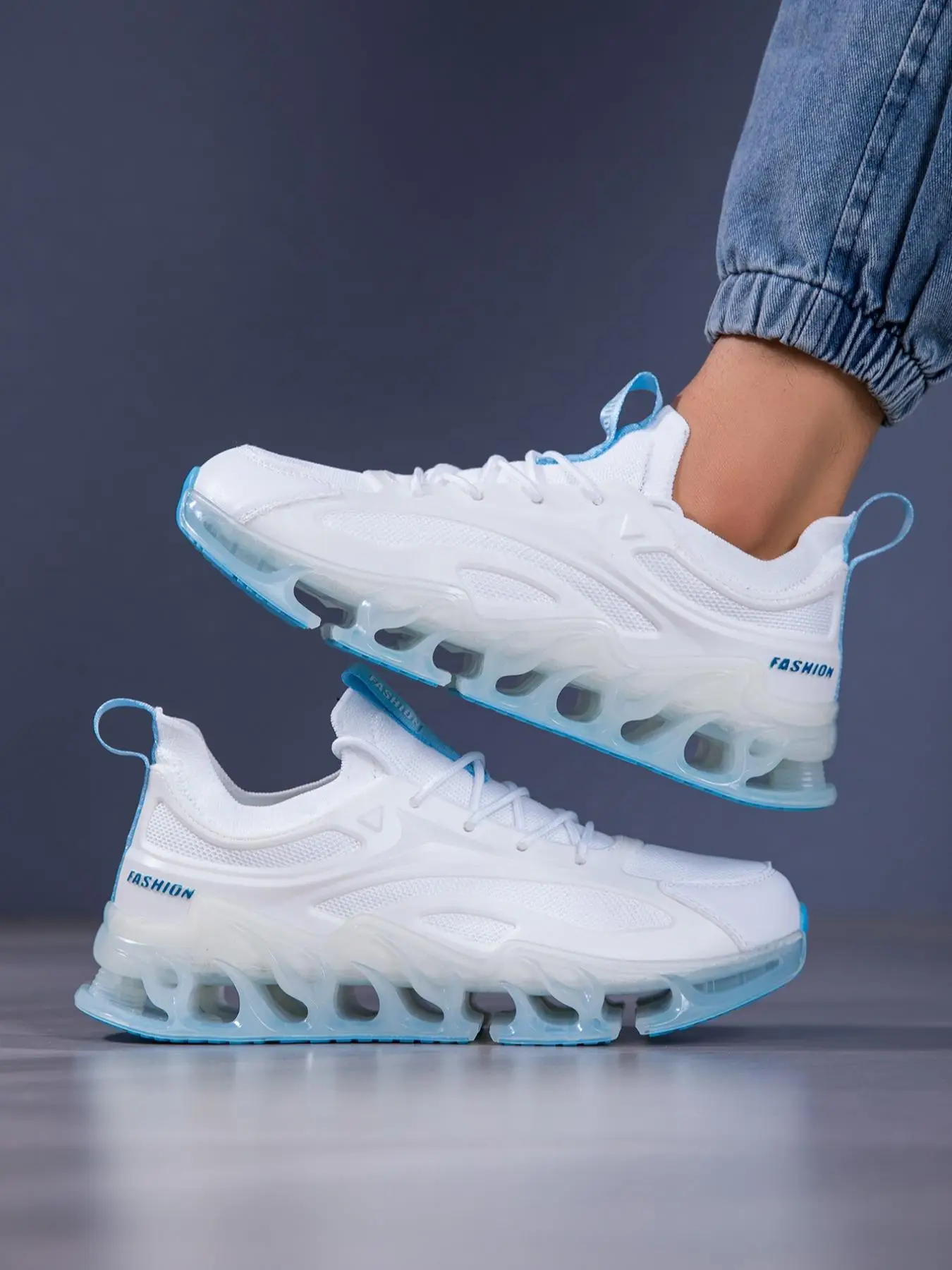 Men's Fashionable Lace Up Low Top Sneakers, Casual Sports Shoes, Breathable Comfortable Sports Running Shoes, Male All-match Round Toe Shoes for Daily