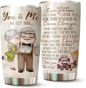 Gifts for Wife - You and Me we got this - Wife Gifts from Husband, Wedding Anniversary for Women, Valentines, Birthday Gift Ideas, Mothers Day,  Romantic Cup for Her - 20 Oz White Tumbler.