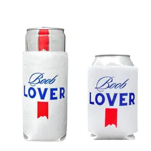 Parody of MIckey Ultr “B00B LOVER” Funny Beer Koozie – 12oz Can Cooler – Foam Sleeve for Beach, Boat, Lake, Pool Parties, BBQs, Gag Gift Drinkware Golf