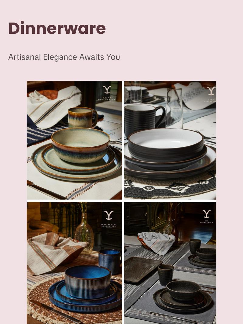 {AUTHENTIC} Yellowstone 12-Piece Ceramic Dinnerware Sets - variations yellowstone dinnerware plate bowl {AUTHENTIC} Yellowstone 12-Piece Ceramic Dinnerware Sets - variations yellowstone dinnerware plate bowl