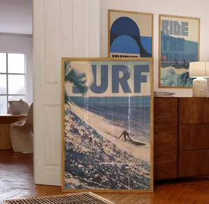 vintage Surfer magazine poster, surfs up print, beachy room decor, retro surfing photography, surfboard, east coast print, surfer gift