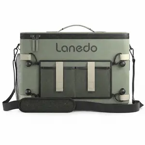 Collapsible Insulated Cooler Bag Holds Up to 34 Cans, Large Leakproof Freezable Thermal Cooler Tote for Camping, Travel, Kayaking and Beach Use
