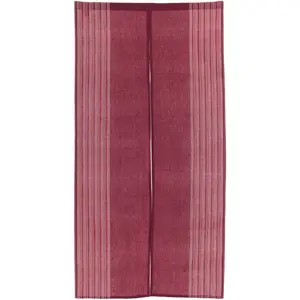 Japanese Curtain Noren Tapestry Curtains for Doorway Including Clips (Red Bean)