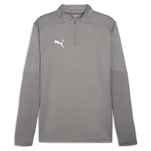 PUMA Mens Teamfinal Quarter Zip Jacket Athletic Outerwear Casual - Grey