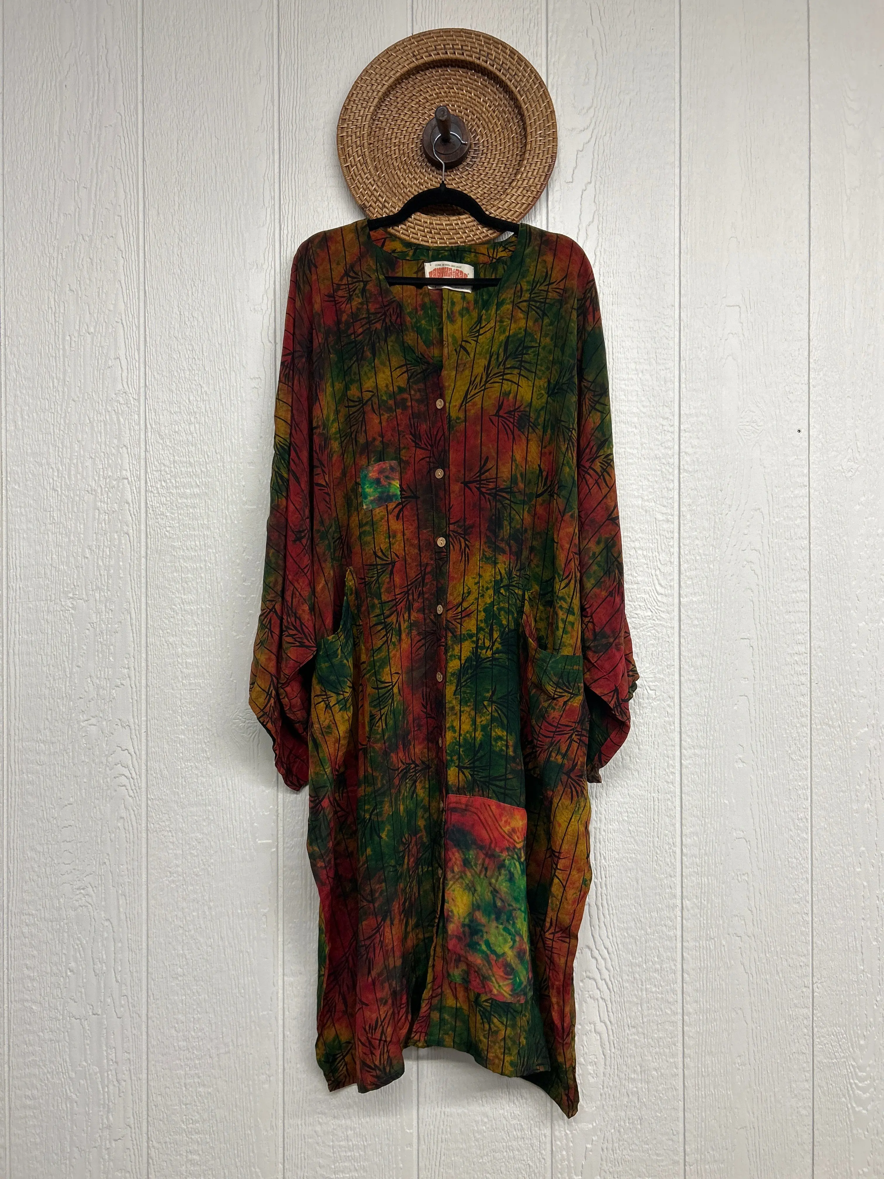 Crepe Sari Gaia Duster Dress 0426 005