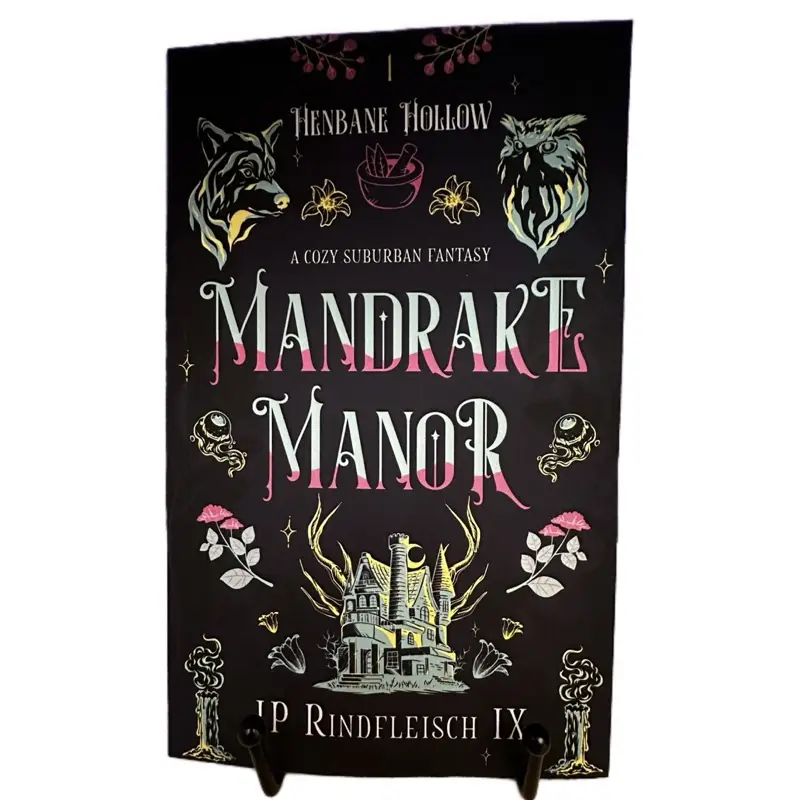Paperback Signed Mandrake Manor by JP Rindfleisch IX Queer Found Family Fantasy Romance