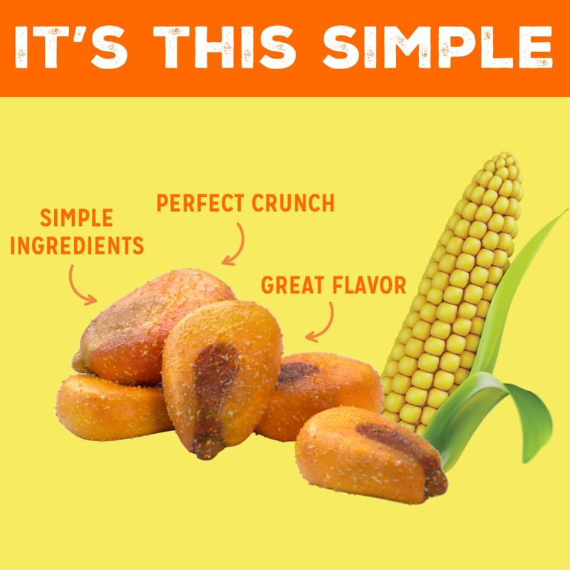 LOVE CORN Cheddar 0.7oz x 20 bags - Delicious Crunchy Corn - Healthy Family Snacks - Gluten Free, Kosher, NON-GMO - Alternative for Chips, Nuts, Crackers & Pretzels - Perfect for Charcuterie Boards Traditional Crispy