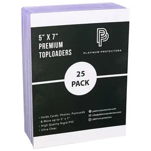 5x7 Toploaders for Photos Postcards Documents Rigid Holders Premium Hard Sleeves