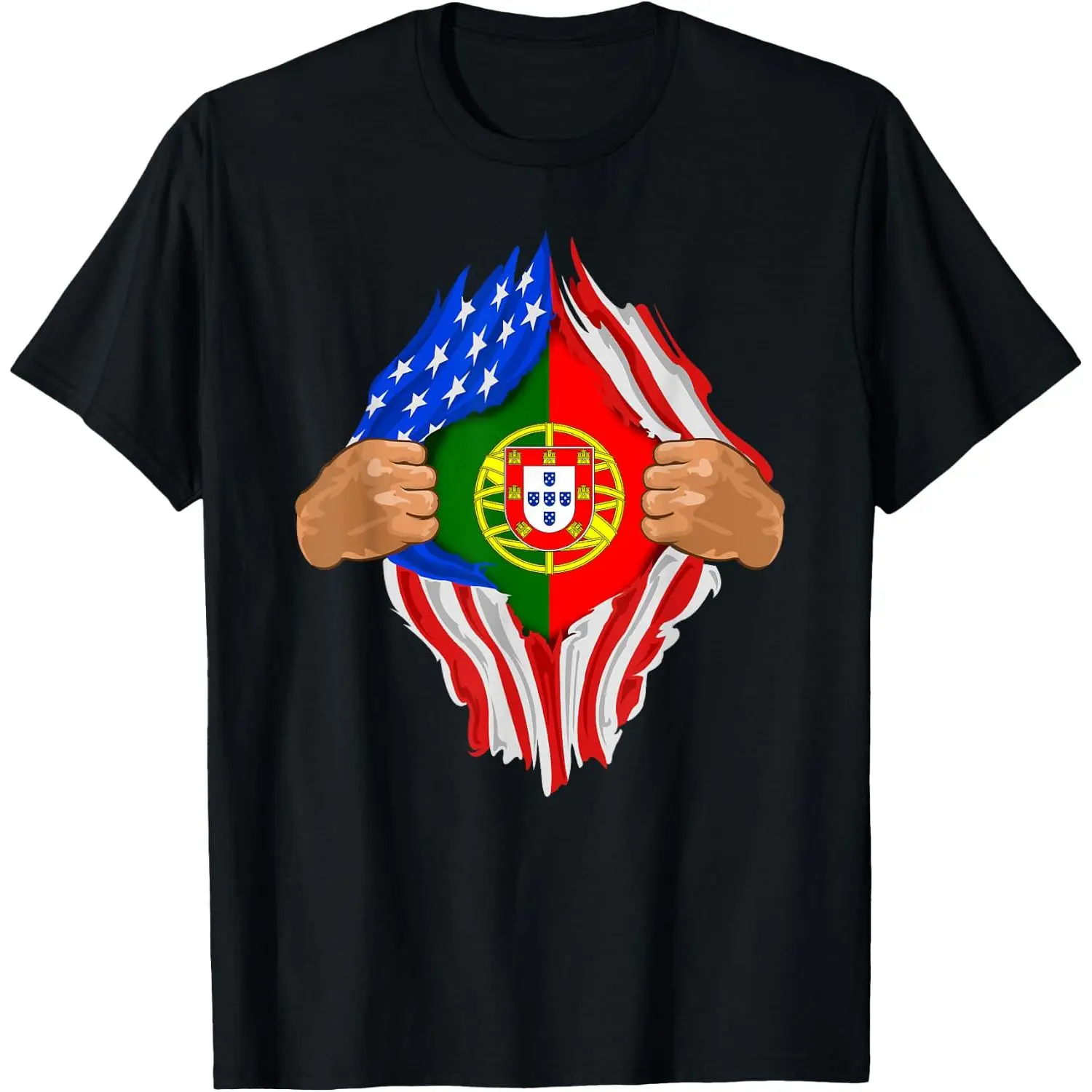 Portuguese Blood Inside Me T-Shirt | Portugal Flag Gift T-Shirt