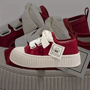 [Breathable Sports Shoes] 2024 New Breathable Women's Thick-soled Sports Shoes |   Soft Soles, Lightweight White Sneakers |   Student Casual Board Shoes in Ins Style