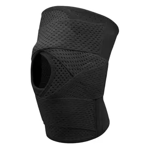 Knee Brace for Protection and Support with Air Mesh Fabric, Adjustable Wrap with Side Stabilizers, Ultra-Soft Bandage for Sports, Running, and Outdoor Activities