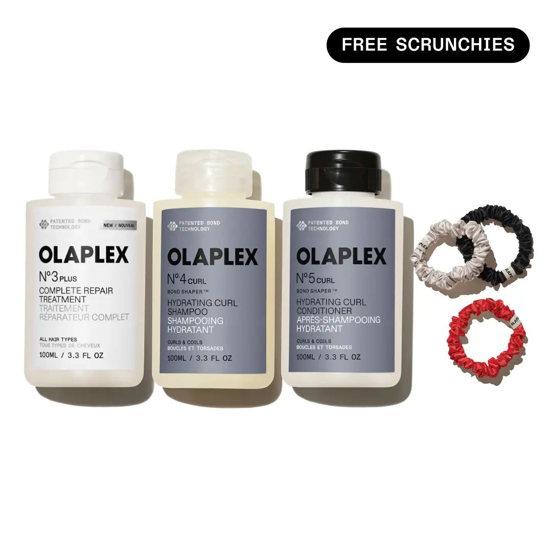 OLAPLEX Complete Repair, Hydrate + Define Trial Set - Nº.3PLUS, Nº.4CURL Shampoo + Nº.5CURL Conditioner
