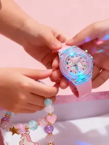 Cute Unicorn Fashion Child Watch Set with Luminous Quartz, Heart Bracelet, Perfect Gift for Boys Girls, Birthday Party, Valentine's Day