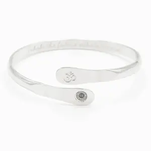 Yoga Bracelets, Om Bracelets, Engraved Bracelets Inhale the future exhale the past- The Om Symbol